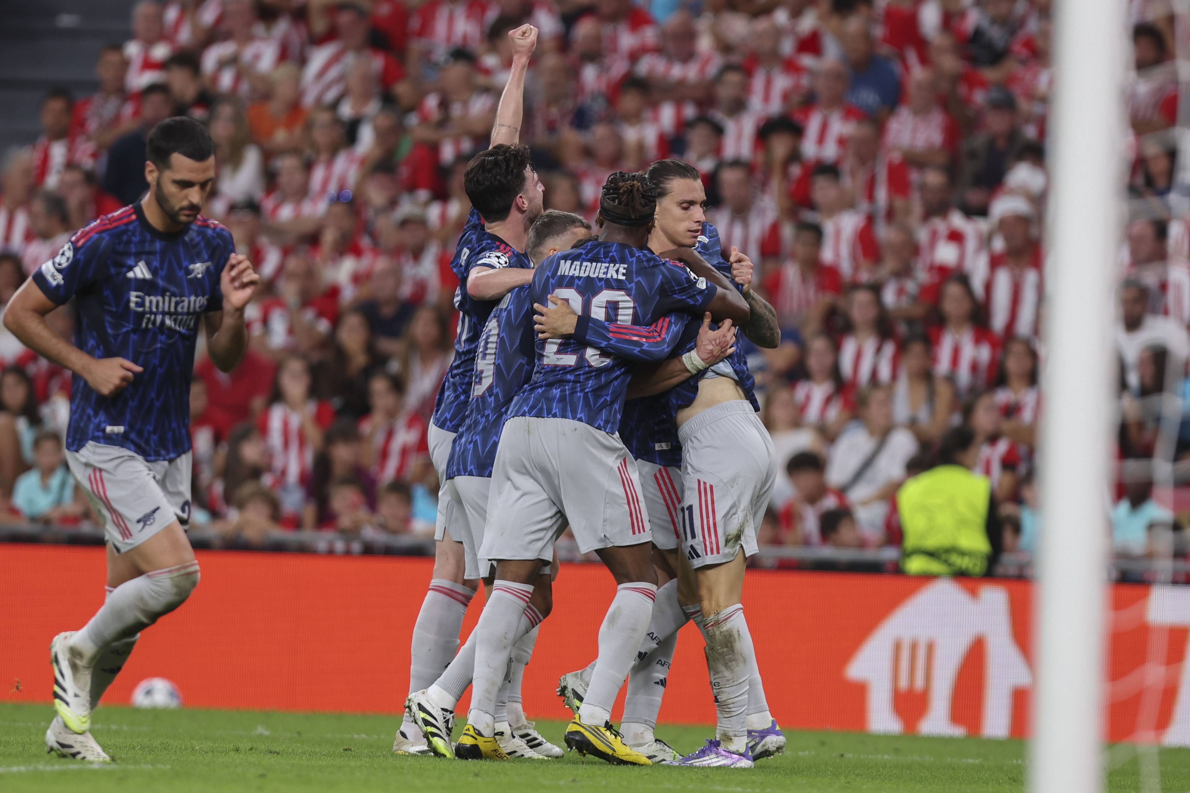 (外代二线)足球——欧冠联赛:阿森纳胜毕尔巴鄂竞技